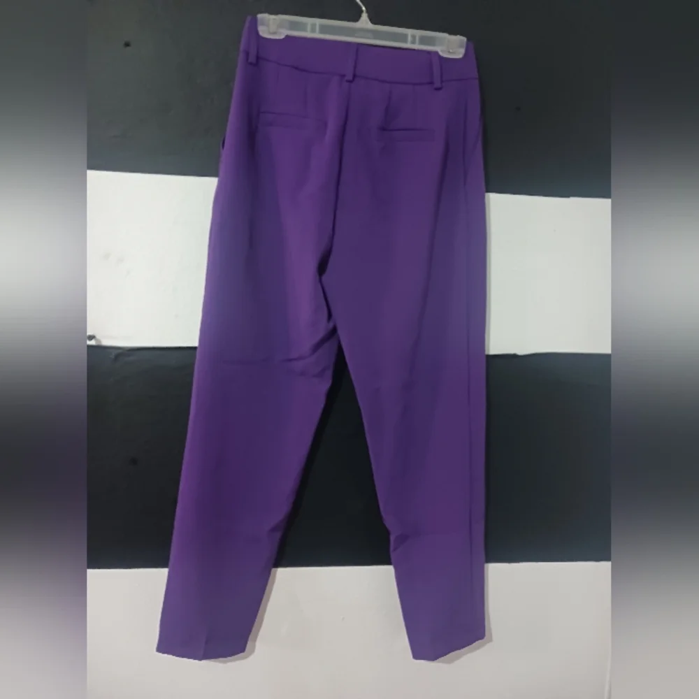 SHEIN Women Purple Belted Trouser Pant